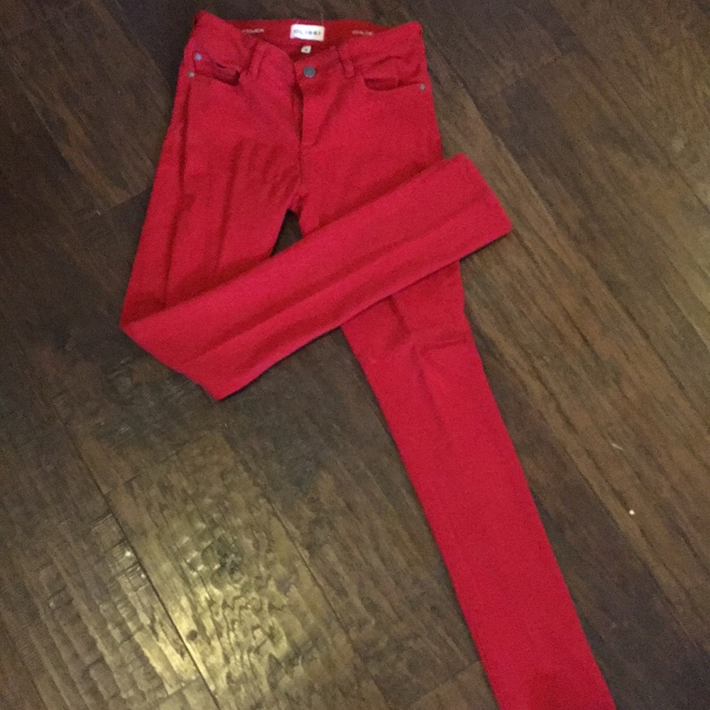 DL 1961 red denim